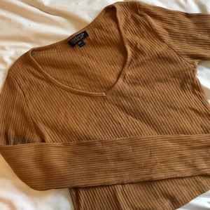 Topshop | Mustard | Crop Top | Size 6